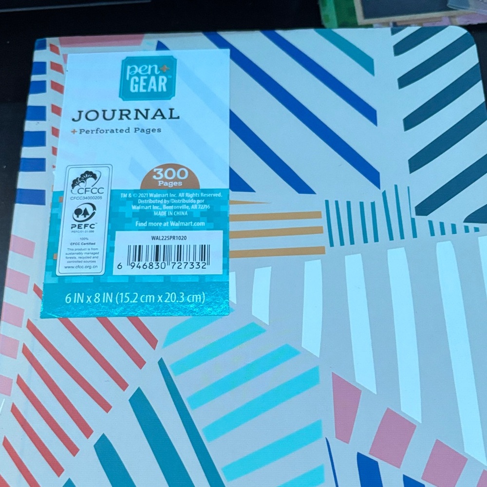 Pen + Gear Striped Journal